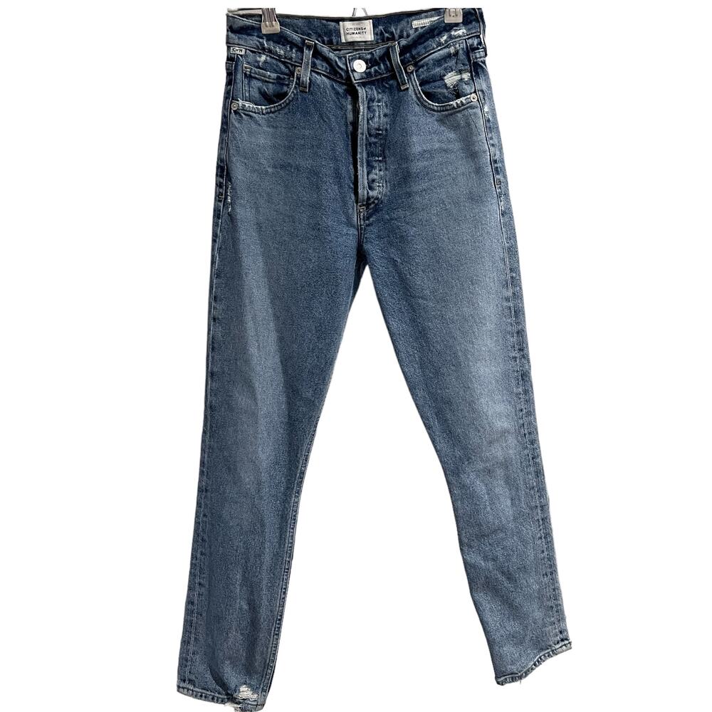 Citizens of Humanity Charlotte Button Fly Straight Ankle Jeans Women's Size 24